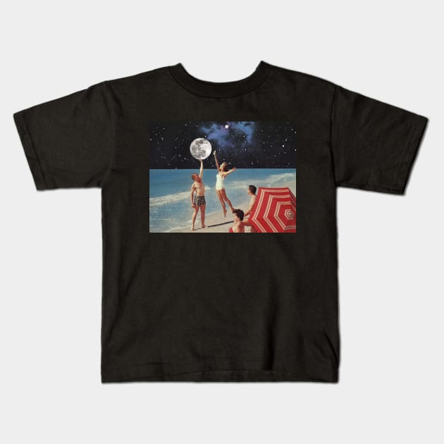 Reaching for the Moon Kids T-Shirt by MsGonzalez